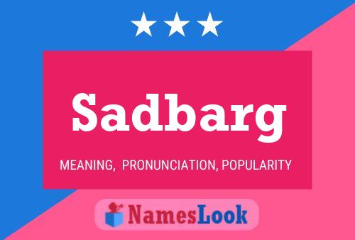 ملصق اسم Sadbarg