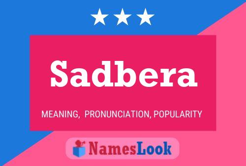 ملصق اسم Sadbera