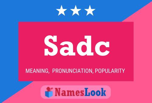 ملصق اسم Sadc