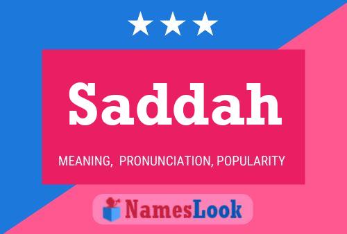 ملصق اسم Saddah