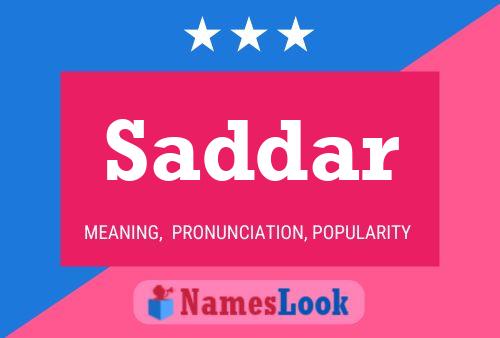 ملصق اسم Saddar