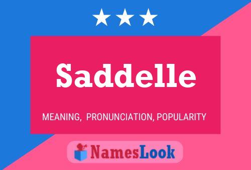 ملصق اسم Saddelle