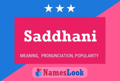 ملصق اسم Saddhani