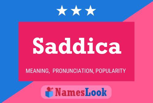 ملصق اسم Saddica