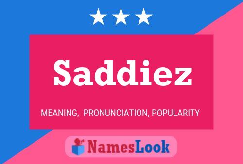 ملصق اسم Saddiez