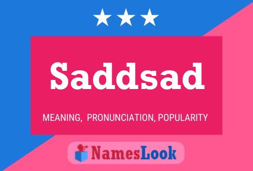 ملصق اسم Saddsad