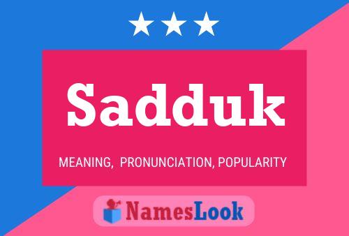 ملصق اسم Sadduk