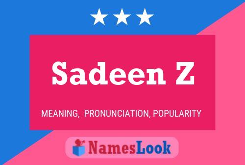 ملصق اسم Sadeen Z