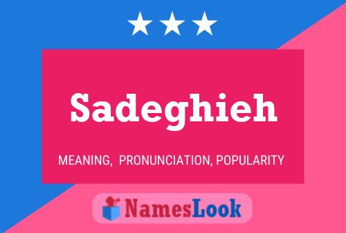 ملصق اسم Sadeghieh