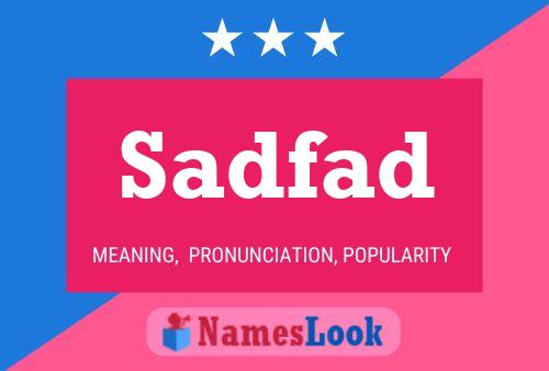 ملصق اسم Sadfad