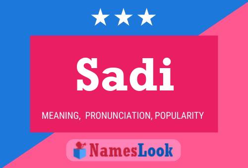 ملصق اسم Sadi