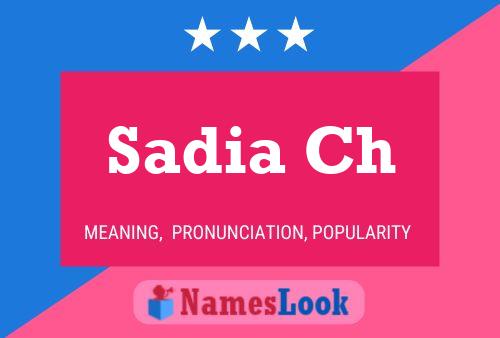 ملصق اسم Sadia Ch