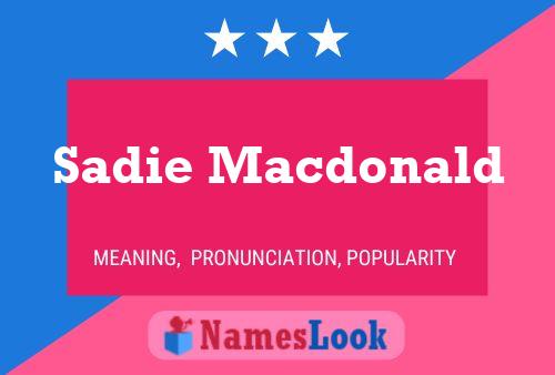 ملصق اسم Sadie Macdonald