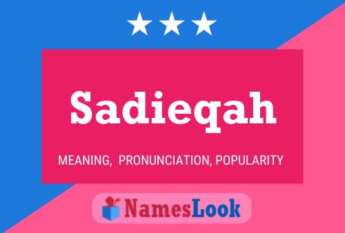 ملصق اسم Sadieqah