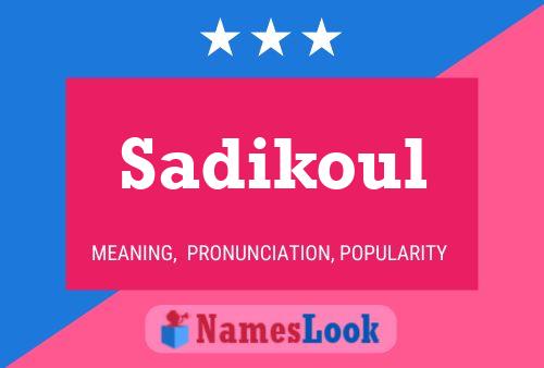 ملصق اسم Sadikoul