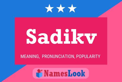 ملصق اسم Sadikv