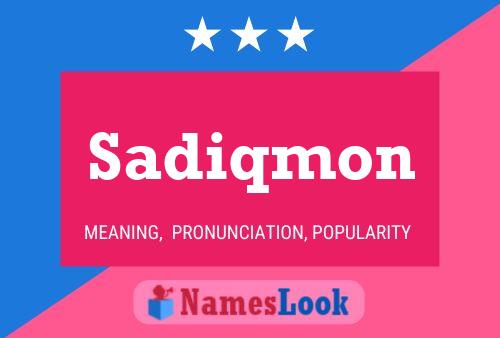 ملصق اسم Sadiqmon