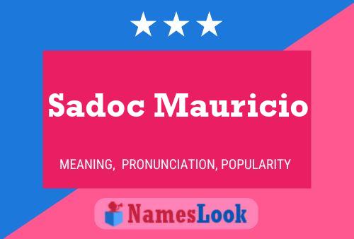 ملصق اسم Sadoc Mauricio