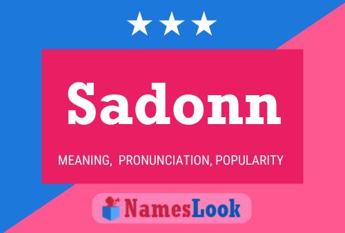 ملصق اسم Sadonn