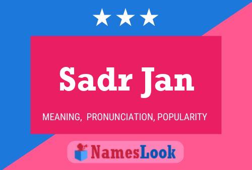 ملصق اسم Sadr Jan