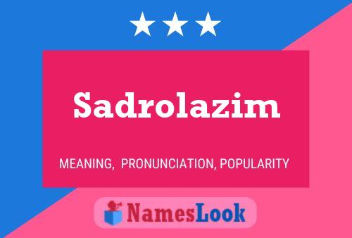 ملصق اسم Sadrolazim