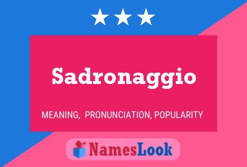 ملصق اسم Sadronaggio