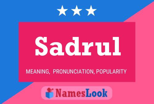 ملصق اسم Sadrul