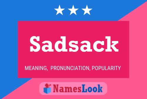 ملصق اسم Sadsack