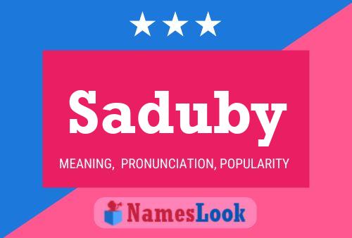 ملصق اسم Saduby