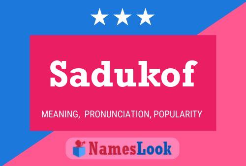 ملصق اسم Sadukof