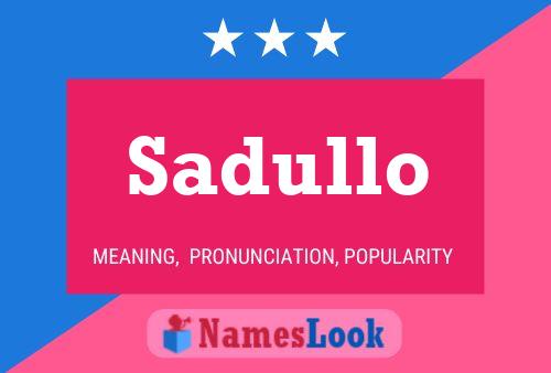 ملصق اسم Sadullo