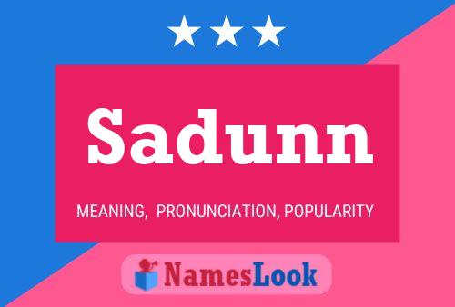 ملصق اسم Sadunn