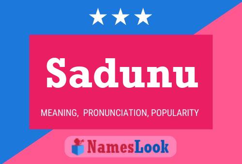 ملصق اسم Sadunu