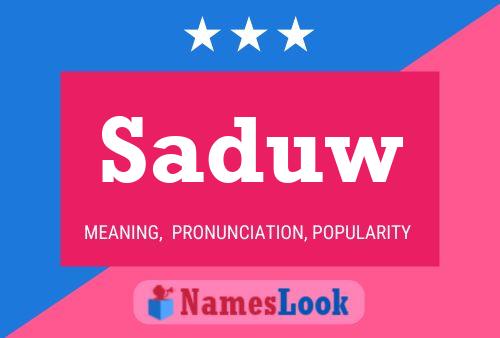 ملصق اسم Saduw