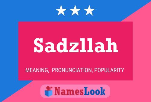 ملصق اسم Sadzllah