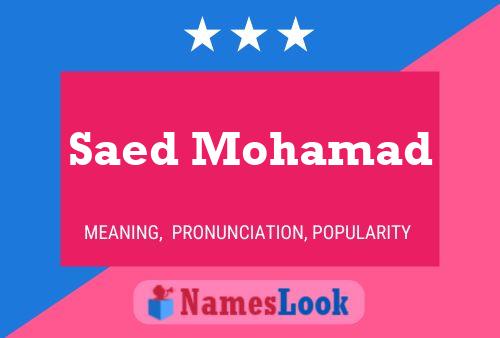 ملصق اسم Saed Mohamad