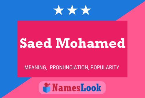 ملصق اسم Saed Mohamed