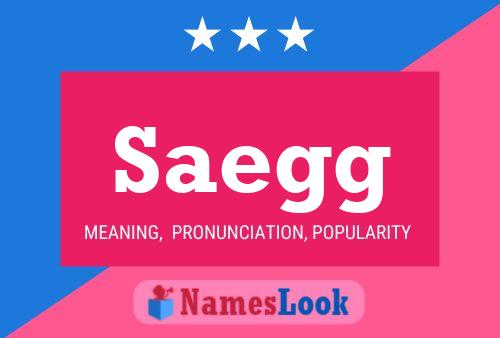 ملصق اسم Saegg