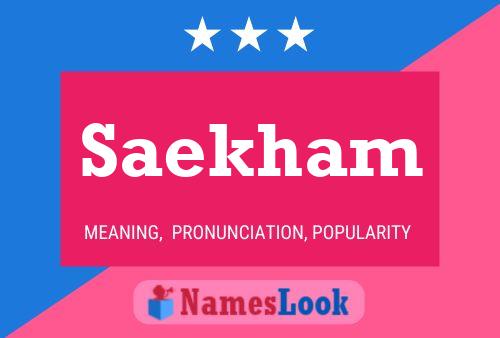 ملصق اسم Saekham