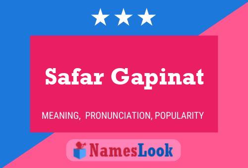 ملصق اسم Safar Gapinat