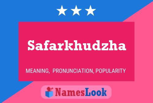 ملصق اسم Safarkhudzha