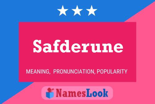 ملصق اسم Safderune