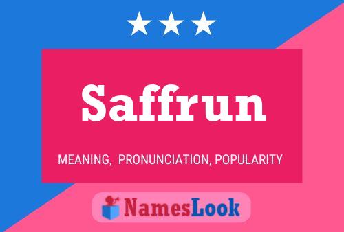 ملصق اسم Saffrun