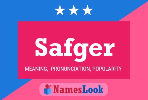 ملصق اسم Safger