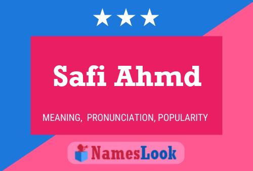 ملصق اسم Safi Ahmd