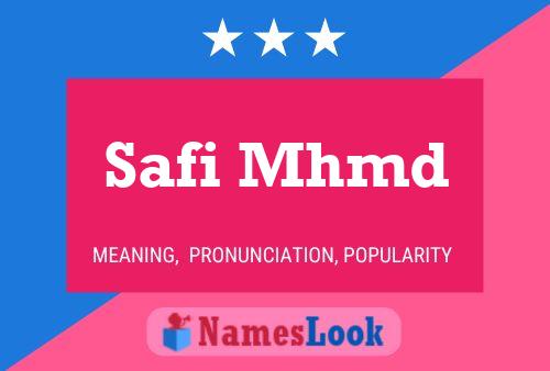 ملصق اسم Safi Mhmd