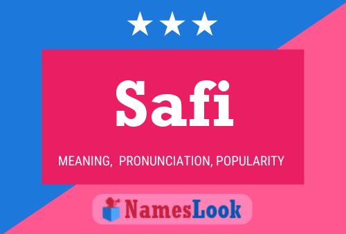 ملصق اسم Safi