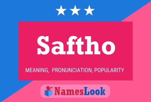 ملصق اسم Saftho