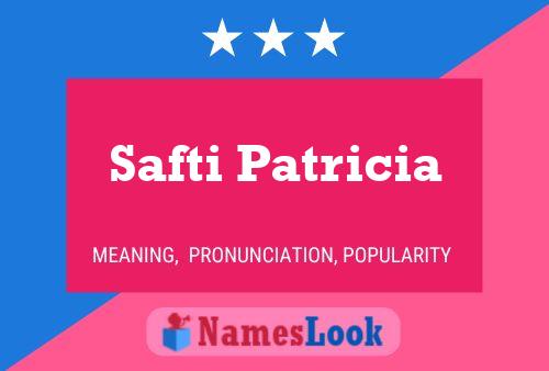 ملصق اسم Safti Patricia