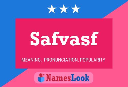 ملصق اسم Safvasf